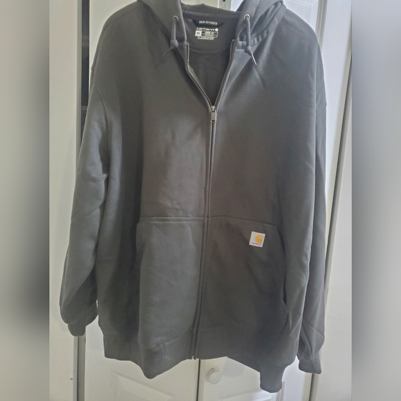 Carhartt Rain Defender® Loose Fit Heavyweight Full-Zip Sweatshirt Men's Size 4XL - Picture 2 of 6